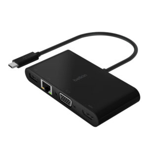 Belkin AVC004BTBK USB-C Multimedia + Charge Adapter (100W)