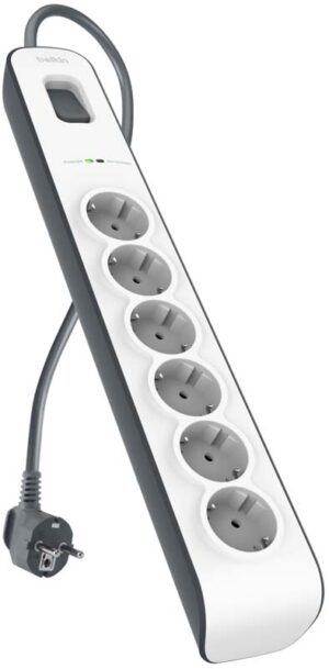 6-outlet Surge Protection Strip with 2M Power Cord