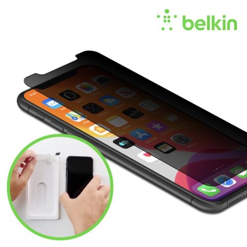 Belkin F8W956zz ScreenForce™ InvisiGlass® Ultra Privacy Screen Protection for iPhone Xs Max/11 PRO M