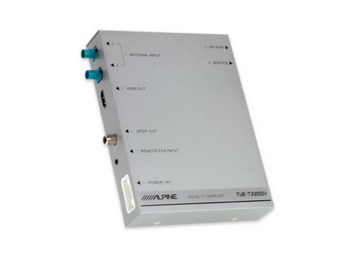 Alpine TUE-T220DV Mobile Digital TV Receiver (DVB-T2) including 2 antennas