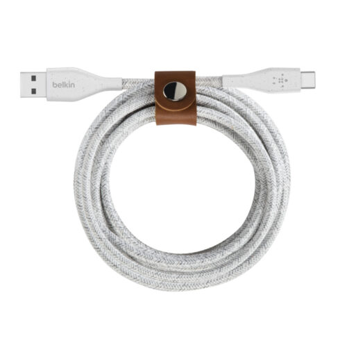 Belkin F2CU069bt04-WHT DuraTek™ Plus USB-C™ to USB-A Cable with Strap