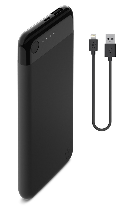 Belkin BOOST↑CHARGE™ Power Bank 5K with Lightning Connector + Lightning Cable-
