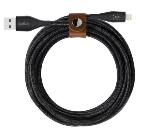 Belkin DuraTek™ Plus Lightning to USB-A Cable with Strap- F8J236bt04-BLK