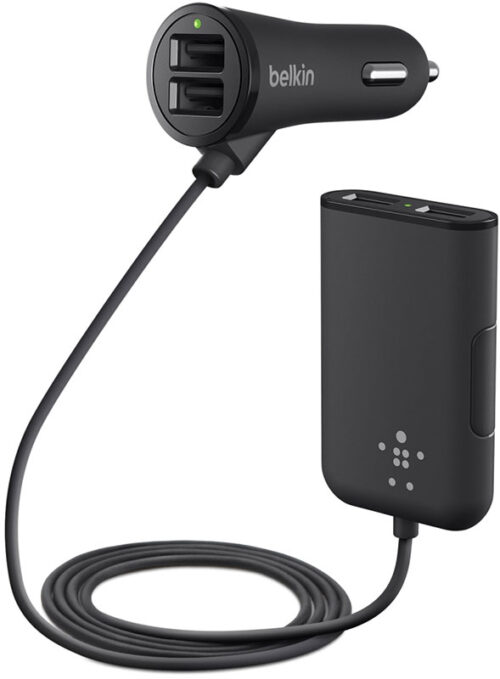 Road Rockstar: 4-Port Passenger Car Charger